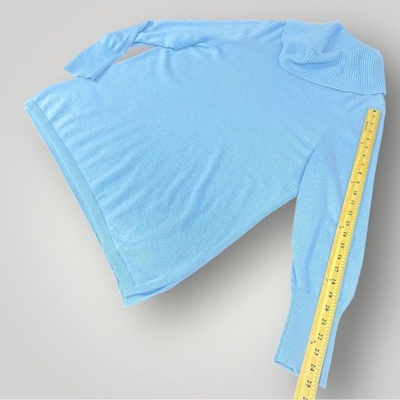 TALBOTS Cashmere Sweater Cowl Neck Sz 2X Blue - Picture 13 of 15